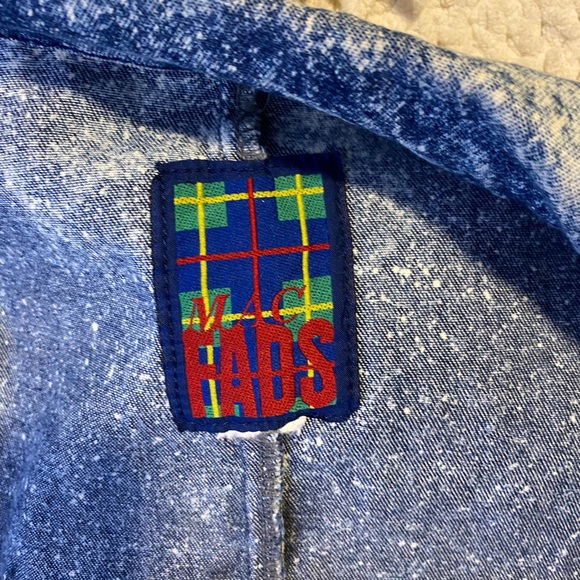 Vintage Acid Washed Hand Painted Native American Denim Trench - Picture 11 of 11